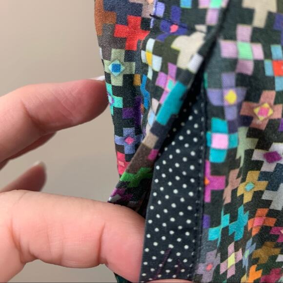 Bugatchi UOMO Multi-Color Plus Pattern Button Down Long Sleeve Shirt - Picture 10 of 11